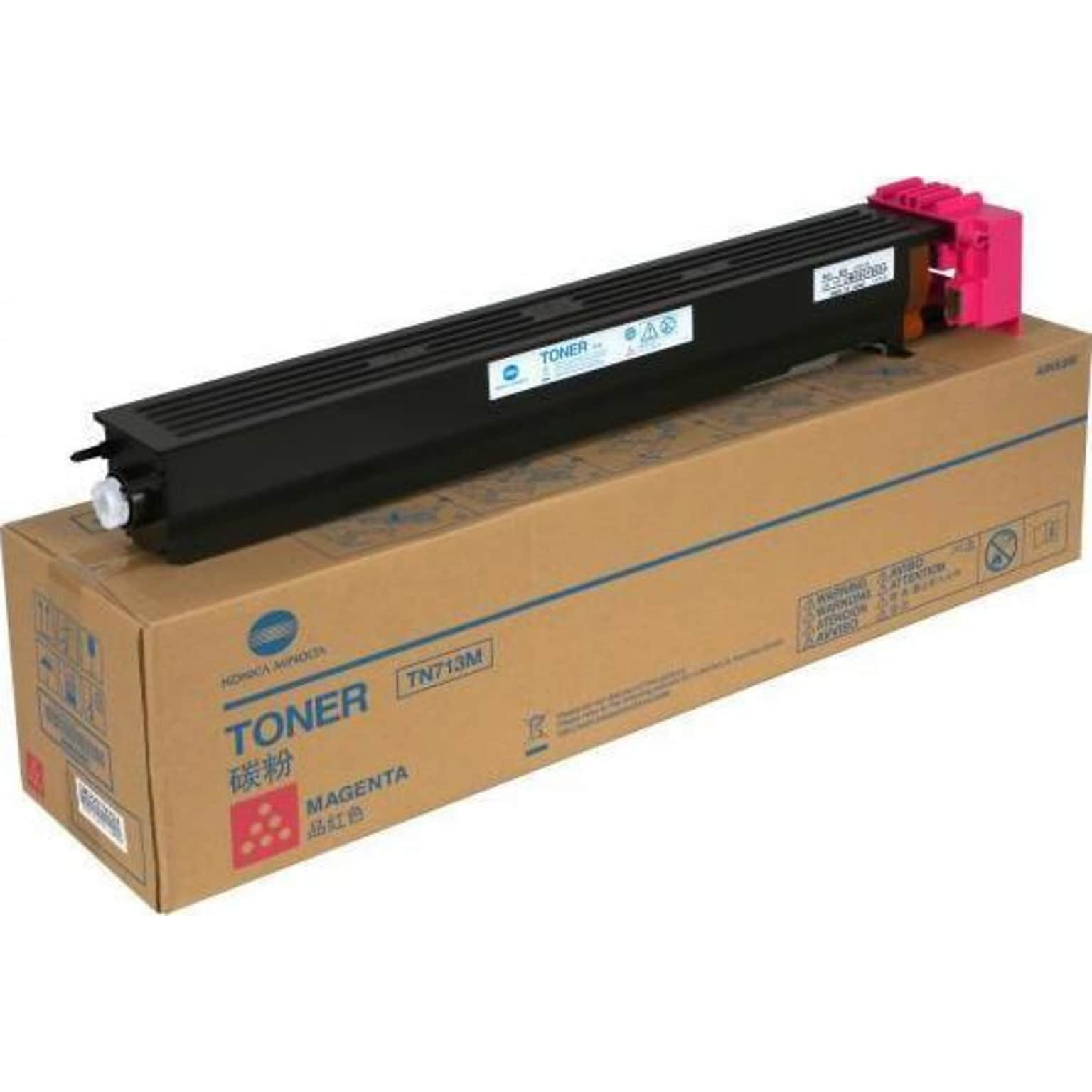 Konica Minolta TN713M Magenta Toner Cartridge, Standard Yield, Proprietary