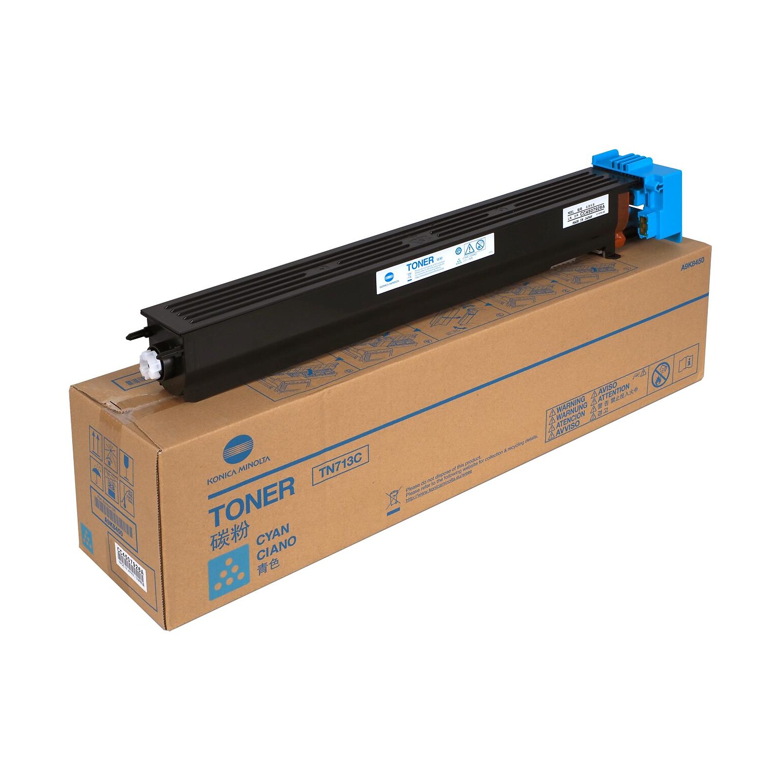 Konica Minolta TN713C Cyan Toner Cartridge, Standard Yield, Proprietary