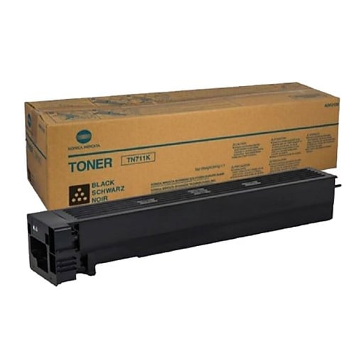 Konica Minolta TN711K Black Toner Cartridge, Standard Yield, Proprietary