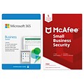 Microsoft Office 365 Business Premium, With McAfee® Small Business Security Bundle (Windows/Mac) (1 User) [Download]