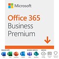 Microsoft Office 365 Business Premium 12-Month Subscription for PC/Mac, 1 User, Product Key Card (KLQ-00378)
