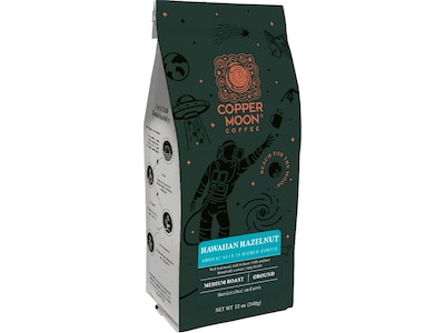Copper Moon Hawaiian Hazelnut Ground Coffee, Medium Roast, 12 oz. (205125 - BAG)
