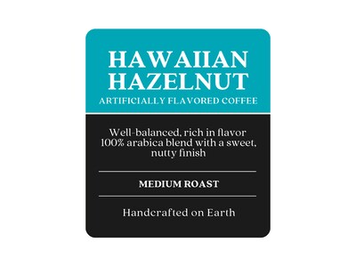 Copper Moon Hawaiian Hazelnut Ground Coffee, Medium Roast, 12 oz. (205125 - BAG)