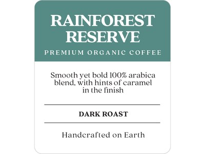 Copper Moon Rainforest Reserve Organic Caramel Ground Coffee, Dark Roast, 12 oz. (205345 - BAG)