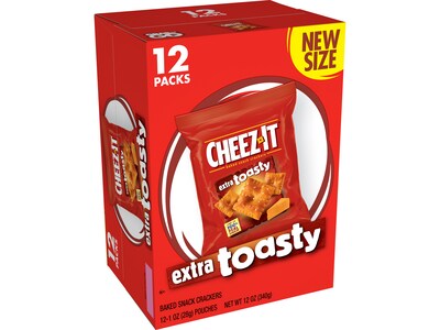 Cheez-It Extra Toasty Extra Toasty Crackers, 1 oz., 12 Packs/Box (KEE11716)