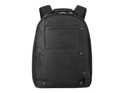 Solo Vintage Laptop Backpack, Black Leather (VTA701-4)