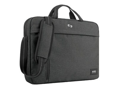 Solo Downtown 15.6 Laptop Briefcase, Gray Polyester (UBN126-10)