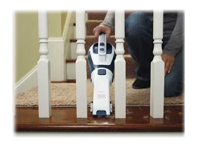 Black & Decker BLACK+DECKER Handheld Vacuum, Bagless, White/Blue (HHVI325JR22)