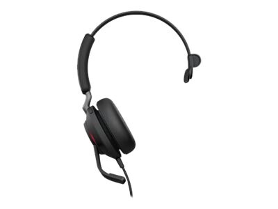 jabra Evolve2 40 Wired Noise Canceling Mono On Ear Computer Headset, Black (24089-899-999)