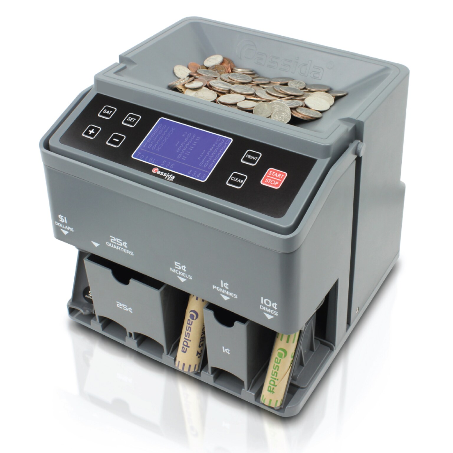 Cassida C-300 Coin Sorter, Gray (C-300)