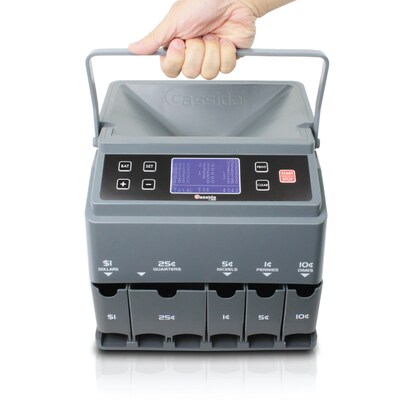 Cassida C-300 Coin Sorter, Gray (C-300)