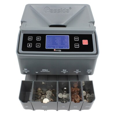 Cassida Coin Sorter, Gray (C-300)