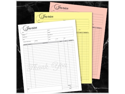 Cosco Artistic 3-Part Carbonless Invoices, 8.5 x 11, 50 Sets/Book (074004)