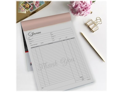 Cosco Artistic 3-Part Carbonless Invoices, 8.5" x 11", 50 Sets/Book (074004)
