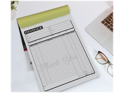 Cosco Business 2-Part Carbonless Invoices, 8.5" x 11", 50 Sets/Book (074005)