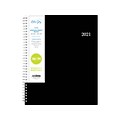 2021 Blue Sky 8.5 x 11 Appointment Book, Black (111289-21)