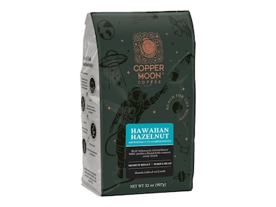 Copper Moon Hawaiian Hazelnut Beans Coffee, Medium Roast, 32 oz. (260286)