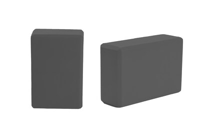 Mind Reader 2 Piece Foam Yoga Block, Black (2YOBRICK-BLK)