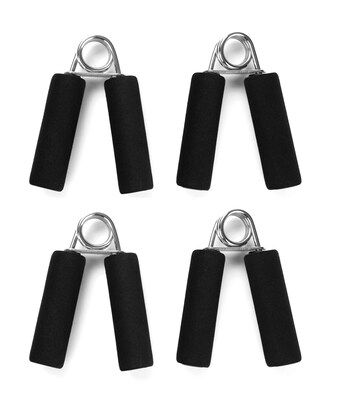 Mind Reader Black Hand Grip Strengthener Set (4FOAMGRIP-BLK)