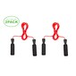 Mind Reader Red Adjustable Jump Rope with 5.25 Memory Foam Ergonomic Handles (JROPE2-RED)