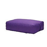 Mind Reader Yoga Bolster Restorative Cushion, Cotton, Machine Washable Cover, Square, Purple (YOGSQ-