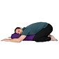 Mind Reader Yoga Bolster Restorative Cushion, Cotton, Machine Washable Cover, Square, Purple (YOGSQ-PUR)