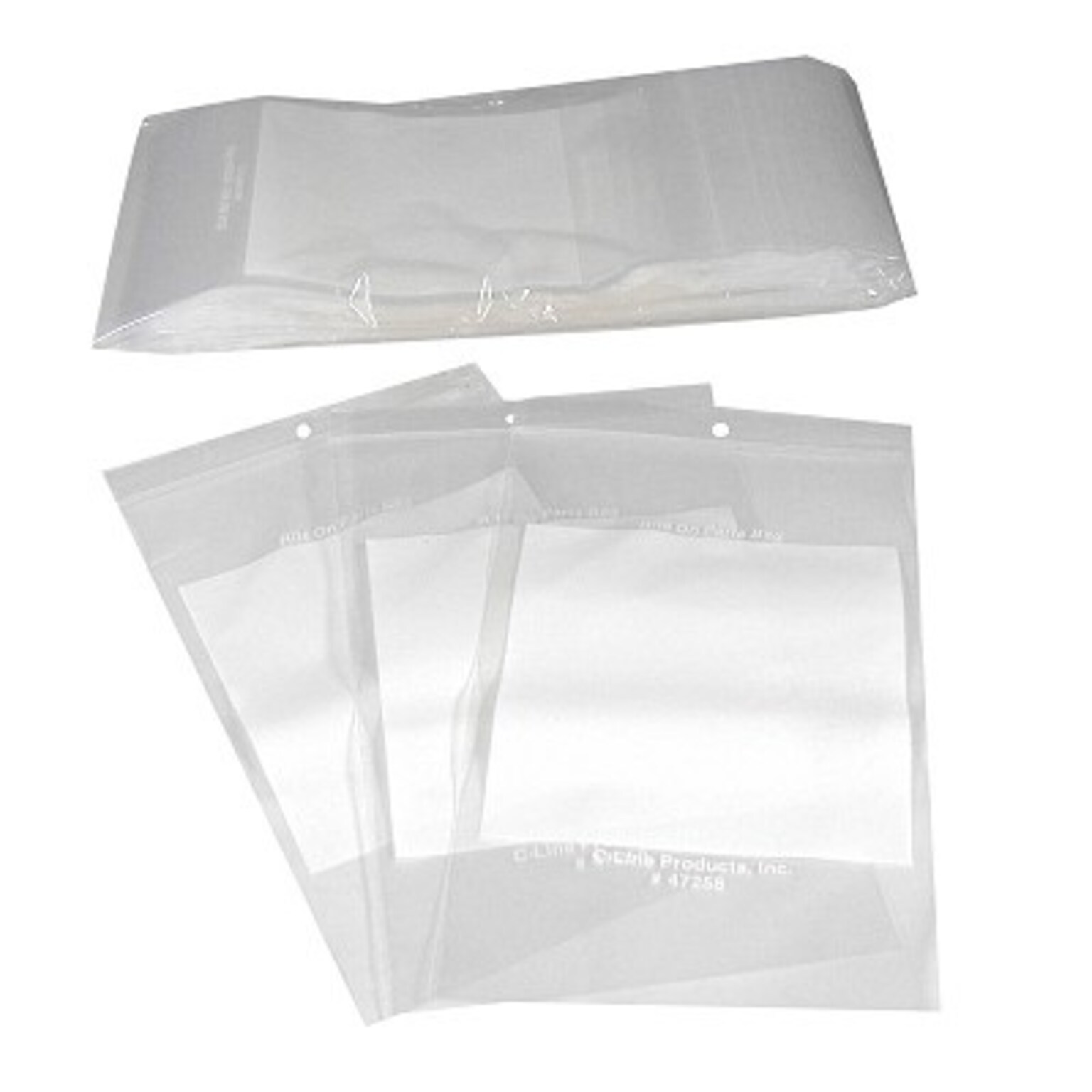 5 x 8 Reclosable Poly Bags, 2 Mil, Clear, 1000/Carton (47258)