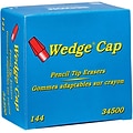 Dixon Wedge Cap Erasers, Pink, 144/Box (34500)