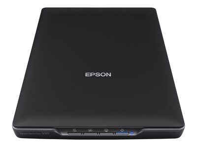 Epson Perfection V39 Flatbed Color Photo Scanner with Auto Photo Enhancement Features