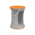 MooreCo Hierarchy Flipz Rubber School Chair, Orange/Gray (83464-ORANGE)