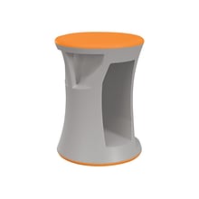 MooreCo Hierarchy Flipz Rubber School Chair, Orange/Gray (83464-ORANGE)