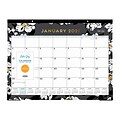 2021 Blue Sky 17 x 22 Desk Pad Calendar, Baccara Dark, Gray/White (110215-21)