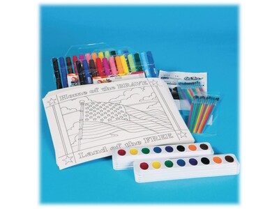 S&S Home of the Brave Painting, Multicolor, 24/Pack (GP3310)
