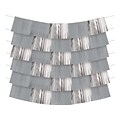 Amscan Party Fringe Banner, Gray/Silver, 9/Pack (244400.18)