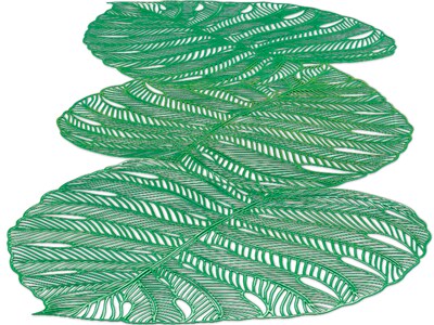 Amscan Party Banana Leaf Table Runner, Green (570221)