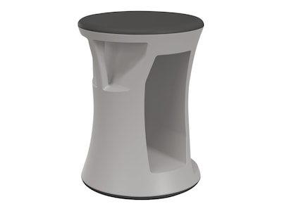 MooreCo Hierarchy Flipz Rubber School Chair, Black/Gray (83464-BLACK)