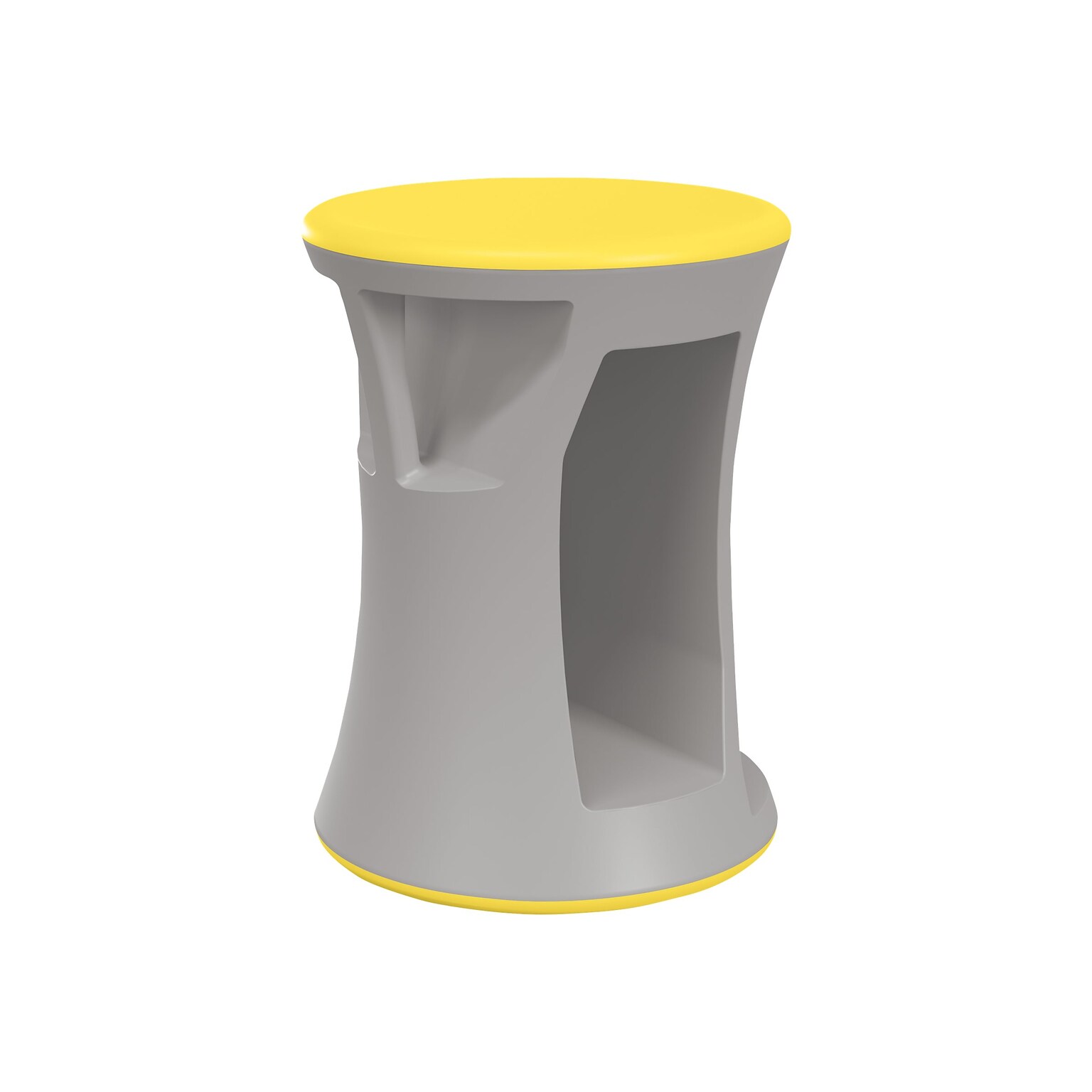 MooreCo Hierarchy Flipz Rubber School Chair, Yellow/Gray (83464-YELLOW)