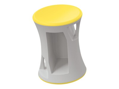 MooreCo Hierarchy Flipz Rubber School Chair, Yellow/Gray (83464-YELLOW)