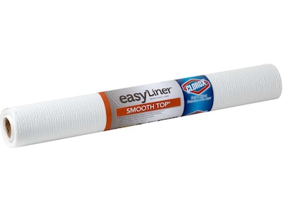 Duck EasyLiner with Clorox Plastic Shelf Liner, 20, White (284380)