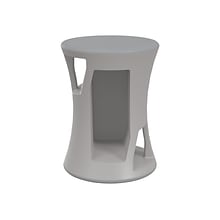 MooreCo Hierarchy Flipz Polypropylene School Stool, Gray (83464-GREY)