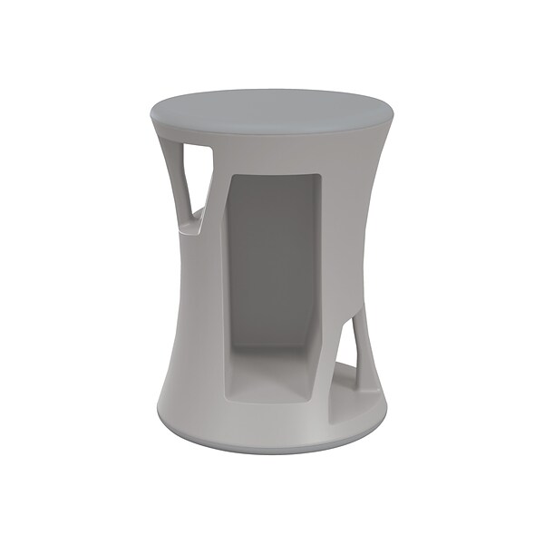 MooreCo Hierarchy Flipz Polypropylene School Stool, Gray (83464-GREY)