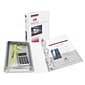 Avery Mini Protect & Store 1" 3-Ring View Binders, White (23011)