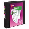 Avery Durable Standard 1 1/2 3-Ring View Binder, Black (17021)