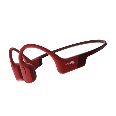 AfterShokz Aeropex Wireless Bluetooth Bone Conduction Headphones, Solar Red (AS800SR)