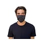 ATA Reusable Cloth Face Masks for Adults, 3-Ply, Cotton, Black, 10 Masks/Pack (MK100SS-2)