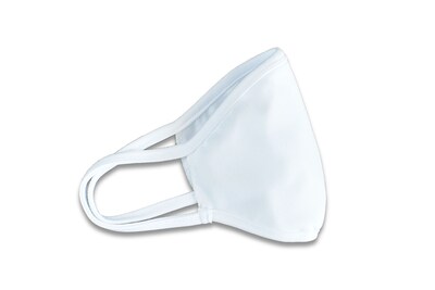 Flash Sales Reusable Adult Cloth Face Masks, Polyester, White, 5 Masks/Pack (PCMASK - 5PK)