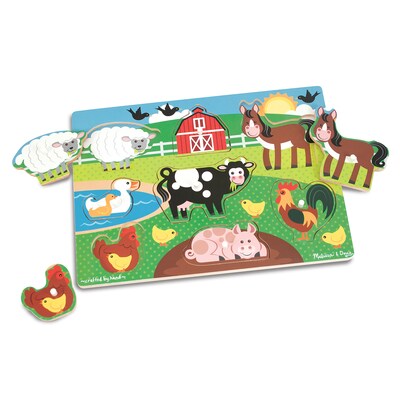 Melissa N Doug Farm Peg Puzzle (9050)