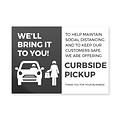 Deluxe Curbside Pick Up Postcard, 4 x 6, Black, 500/Pack (CPCARD46)