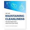 Deluxe Maintaining Cleanliness Poster, 11 x 17, Blue, 6/Pack (MCPOST1117)