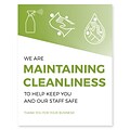 Deluxe Maintaining Cleanliness Poster, 11 x 17, Green, 6/Pack (MCPOST1117)